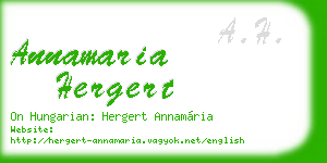 annamaria hergert business card