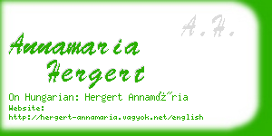 annamaria hergert business card